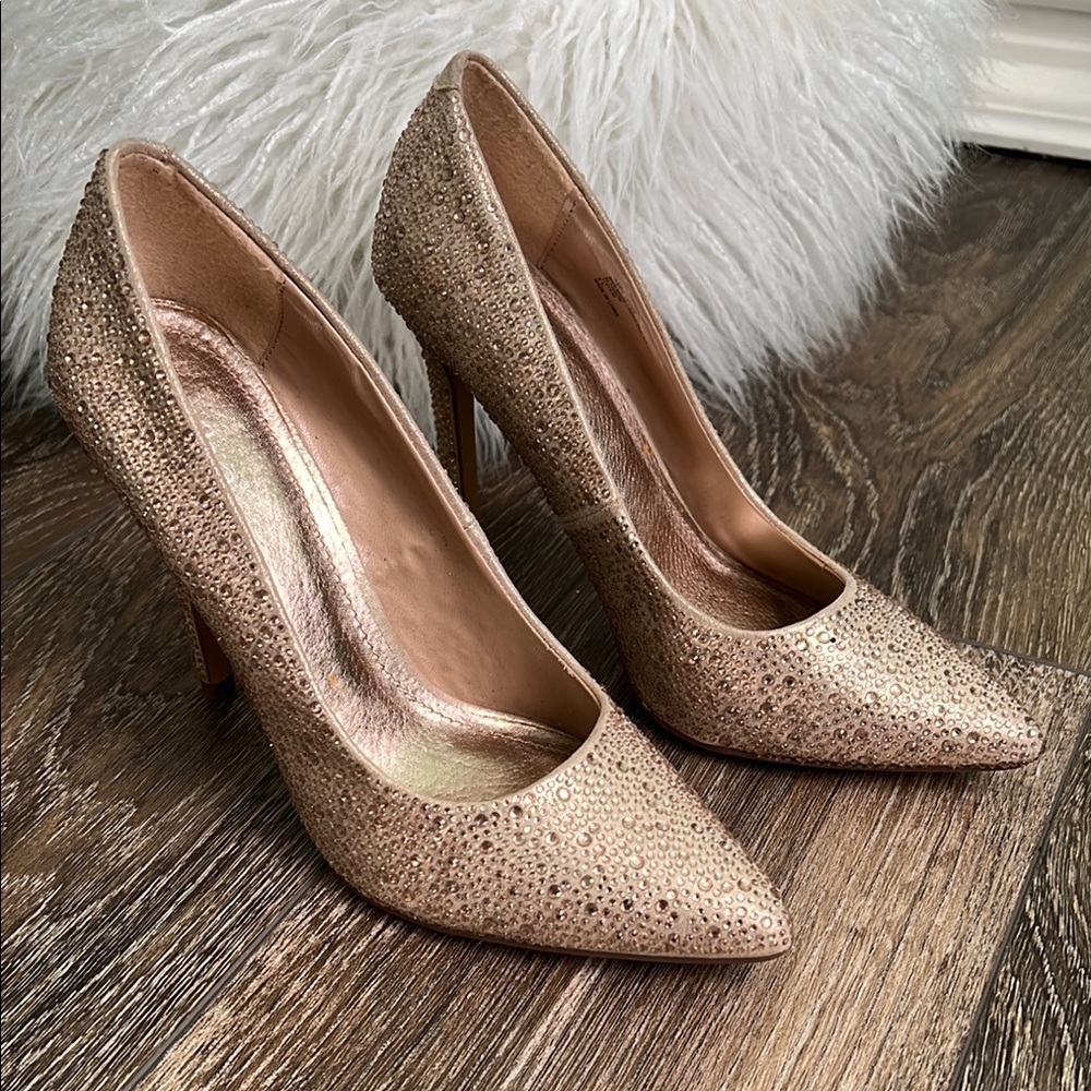 Elegant Gold Women's Heels
